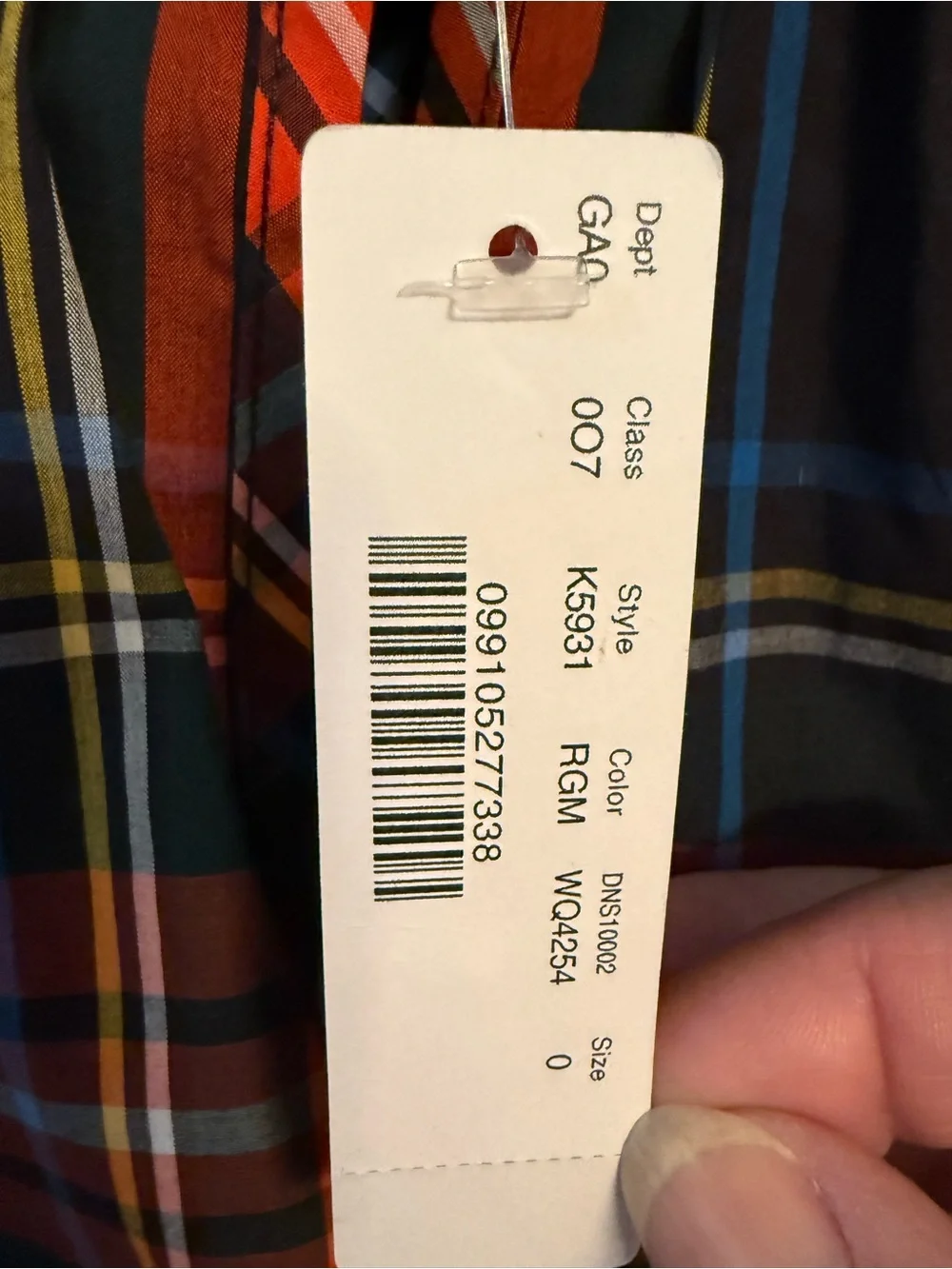 J Crew Woman’s Sleeveless Red Plaid Ruffle-Neck Top